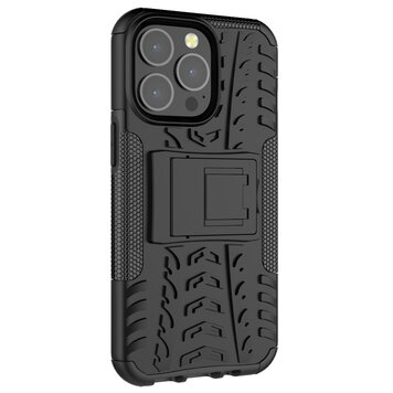 TPU antichoc avec étui robuste compatible avec iPhone 13 Pro - noir