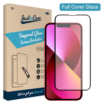 Just in Case Full Cover Verre Trempé compatible avec iPhone 13 Pro et iPhone 13 - verre trempé Just in Case Full Cover Verre Trempé compatible avec iPhone 13 Pro et iPhone 13 - verre trempé