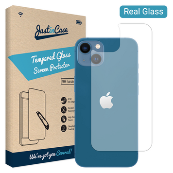 Just in Case Back Cover Verre Trempé compatible avec iPhone 13 - verre trempé Just in Case Back Cover Verre Trempé compatible avec iPhone 13 - verre trempé