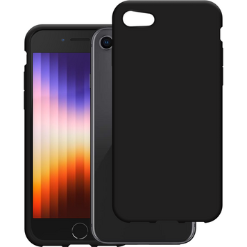 Just in Case Soft TPU Case compatible avec iPhone SE 2020 et iPhone SE 2022 - noir