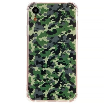 Coque en TPU Army Camouflage Survivor compatible avec iPhone XR - Vert Armée