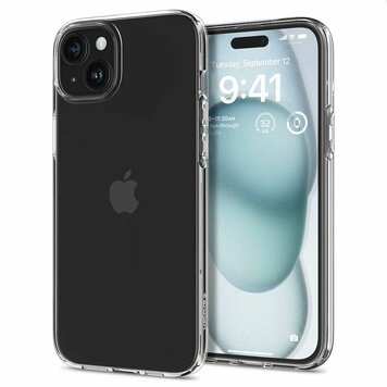 Coque Spigen Liquid Crystal compatible avec iPhone 15 - Transparente Coque Spigen Liquid Crystal compatible avec iPhone 15 - Transparente