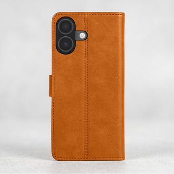 Étui Housse Portefeuille en Cuir Compatible avec iPhone 17 – Noir