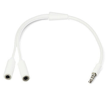 Répartiteur audio 3,5 mm compatible avec iPhone la musique d'ordinateur MP3