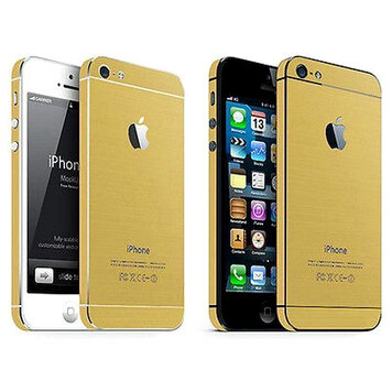 Autocollants pour pare-chocs Or compatible avec iPhone 5 5s SE 2016 Decor Gold Skin Autocollants pour pare-chocs Or compatible avec iPhone 5 5s SE 2016 Decor Gold Skin