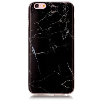 Coque en marbre noir compatible avec iPhone 6 Plus 6s Plus TPU