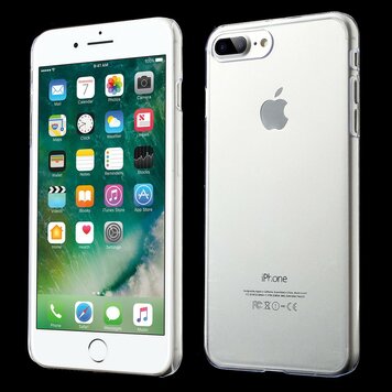 Coque rigide transparente compatible avec iPhone 7 Plus 8 Plus Coque transparente robuste Coque rigide transparente compatible avec iPhone 7 Plus 8 Plus Coque transparente robuste