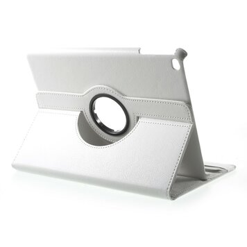 Étui blanc compatible avec iPad 2017 2018, couvercle rotatif avec support Étui blanc compatible avec iPad 2017 2018, couvercle rotatif avec support