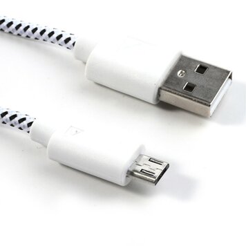 Câble micro USB câble de chargement en nylon 3 mètres Câble micro USB câble de chargement en nylon 3 mètres