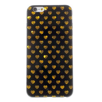 Coque coeurs en or noir la coque compatible avec iPhone 6 6s Coque coeurs en or noir la coque compatible avec iPhone 6 6s