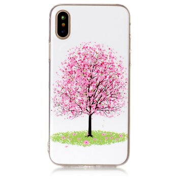 Arbre Ă  fleurs rose compatible avec la coque en TPU compatible avec iPhone X XS Arbre Ă  fleurs rose compatible avec la coque en TPU compatible avec iPhone X XS