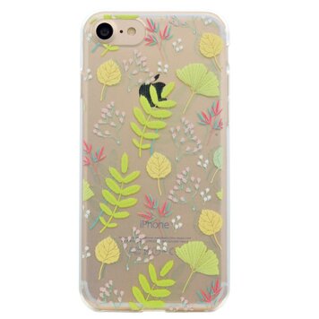 Feuille d'automne transparente compatible avec iPhone 7 8 SE 2020 SE 2022, coque en TPU