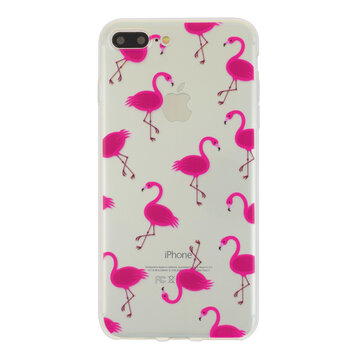 Coque transparente flamant rose compatible avec iPhone 7 Plus 8 Plus Coque transparente flamant rose compatible avec iPhone 7 Plus 8 Plus