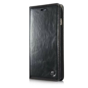 Caseme Oil Wallet étui en cuir compatible avec iPhone 6 Plus 6s Plus - Bibliothèque Noir Caseme Oil Wallet étui en cuir compatible avec iPhone 6 Plus 6s Plus - Bibliothèque Noir