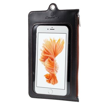 Etui Caseme en cuir Touch Pouch Universel - Noir Etui Caseme en cuir Touch Pouch Universel - Noir
