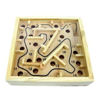 Puzzle marbre en bois - Maze Maze Balance