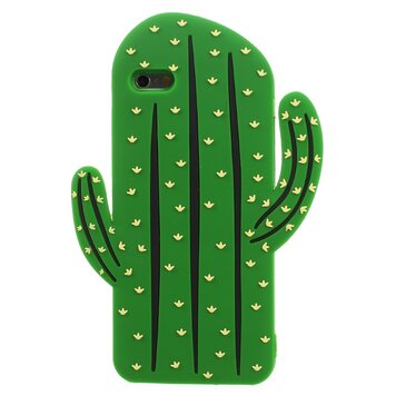 Coque en silicone cactus 3D compatible avec iPhone 6 Plus 6s Plus - Vert