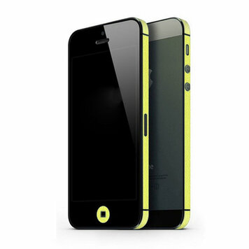 Autocollant de pare-chocs compatible avec iPhone 5 5s SE 2016 Decor Color Edge Skin - Jaune Autocollant de pare-chocs compatible avec iPhone 5 5s SE 2016 Decor Color Edge Skin - Jaune