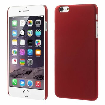 Coque rigide colorée robuste compatible avec iPhone 6 Plus 6s Plus Case - Rouge