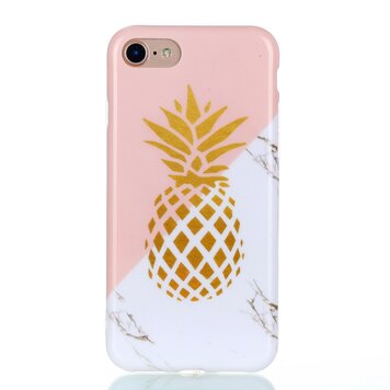 Coque en marbre d'ananas doré la coque compatible avec iPhone 6 6s - Or blanc rose Coque en marbre d'ananas doré la coque compatible avec iPhone 6 6s - Or blanc rose