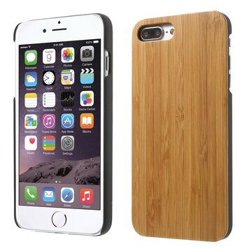 Étui en bois en bambou compatible avec iPhone 7 Plus 8 Plus - Bois véritable Étui en bois en bambou compatible avec iPhone 7 Plus 8 Plus - Bois véritable