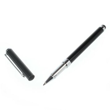 Stylet Stylo à bille 2 en 1 tactile universel - Noir Stylet Stylo à bille 2 en 1 tactile universel - Noir