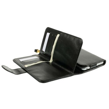Etui portefeuille universel en cuir pour cartes - Noir Etui portefeuille universel en cuir pour cartes - Noir