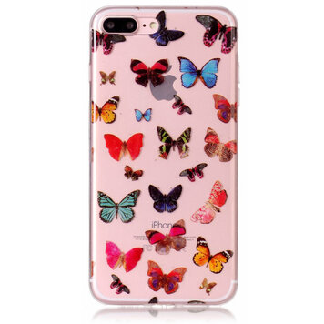 Coque transparente en TPU Papillons compatible avec iPhone 7 Plus 8 Plus - Coloré Coque transparente en TPU Papillons compatible avec iPhone 7 Plus 8 Plus - Coloré