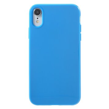 Coque Flexible en TPU la coque compatible avec iPhone XR - Bleu Brillant Coque Flexible en TPU la coque compatible avec iPhone XR - Bleu Brillant