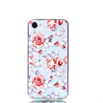 Coque Diamond TPU la coque compatible avec iPhone XR - Roses Coque Diamond TPU la coque compatible avec iPhone XR - Roses