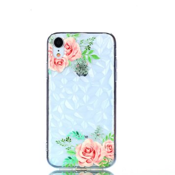 Coque Diamond TPU la coque compatible avec iPhone XR - Fleurs Coque Diamond TPU la coque compatible avec iPhone XR - Fleurs