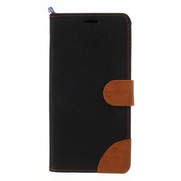 Tissu en cuir compatible avec étui bibliothèque iPhone XS Max Standard - Marron Noir Tissu en cuir compatible avec étui bibliothèque iPhone XS Max Standard - Marron Noir