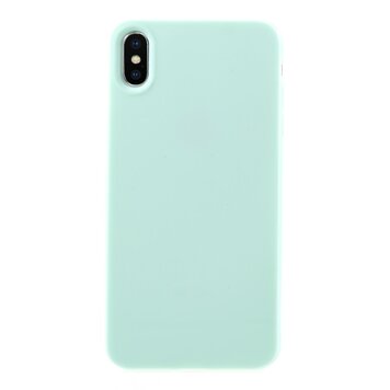 Coque en TPU flexible la coque compatible avec iPhone XS Max - Cyan Coque en TPU flexible la coque compatible avec iPhone XS Max - Cyan