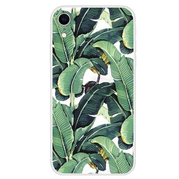 Coque Feuilles de Bananier compatible avec iPhone XR Case - Couverture verte Coque Feuilles de Bananier compatible avec iPhone XR Case - Couverture verte