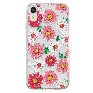 Coque en TPU Marguerites la coque compatible avec iPhone XR