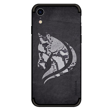 Coque en TPU NXE Snake Scales Horse compatible avec iPhone XR - Coque noire Coque en TPU NXE Snake Scales Horse compatible avec iPhone XR - Coque noire