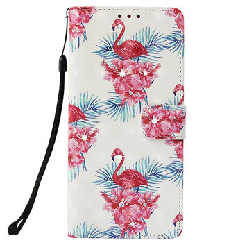 Portefeuille Flamingo compatible avec étui TPU en similicuir iPhone XR - Fleurs Portefeuille Flamingo compatible avec étui TPU en similicuir iPhone XR - Fleurs