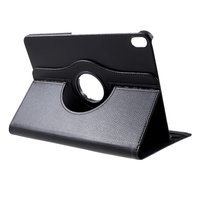 Housse en cuir Litchi Grain pour iPad Pro 12,9 pouces 2018 avec couvercle - Noir