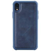 Housse en cuir magnétique bleu pour iPhone XR - Bleu