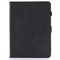Étui portefeuille en cuir de style rétro pour iPad Pro 12,9 pouces 2018 - Noir