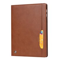 Etui Portefeuille en Cuir pour iPad Pro 12,9 pouces 2018 - Crayon Pomme Marron