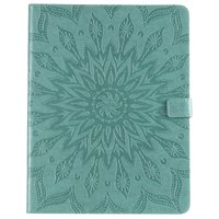 Étui portefeuille en cuir pour iPad Pro 12,9 pouces 2018 avec impression tournesol - vert