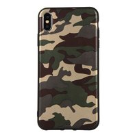 Coque Camouflage TPU Camo Army iPhone XS Max - Vert Armée