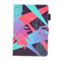 Étui à rabat coloré en ananas Housse en cuir pour iPad mini 1 2 3 4 5 - Bleu clair Rose Violet