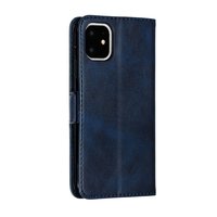 Etui portefeuille en cuir pour iPhone 11 - Bleu
