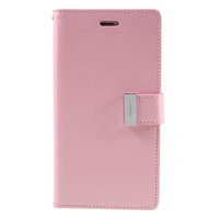 Étui Portefeuille 7 Cartes Mercury Goospery Leather iPhone 7 Plus 8 Plus - Rose