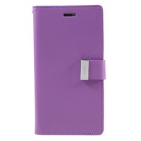 Étui Portefeuille 7 Cartes Mercury Goospery Leather iPhone 7 Plus 8 Plus - Violet
