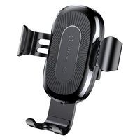 Baseus Gravity Support de téléphone de grille de ventilation avec charge sans fil Qi 10W