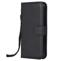 Portefeuille Bibliothèque en Similicuir pour iPhone 7 8 SE 2020 SE 2022 - Noir