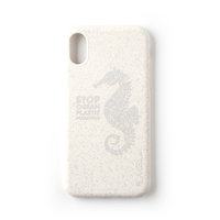 Étui de protection biodégradable Wilma Stop en plastique Seahorse iPhone X XS - Blanc